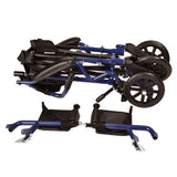 Lightweight Folding Wheelchair - Taken Apart