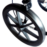 Ultra Lightweight aluminium folding transit wheelchair ECTR07 - Brake