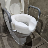 5" Raised Toilet Seat with Armrests