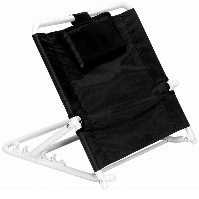 Adjustable angle folding bed backrest