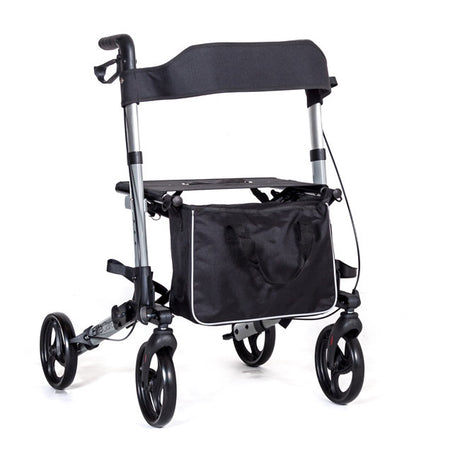 X Cruise Folding lightweight compact rollator - Silver