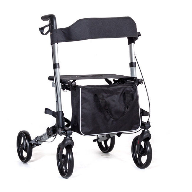 X Cruise Folding Lightweight Compact Rollator-Silver