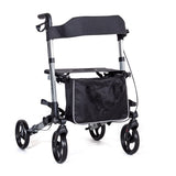 X Cruise Folding Lightweight Compact Rollator-Silver