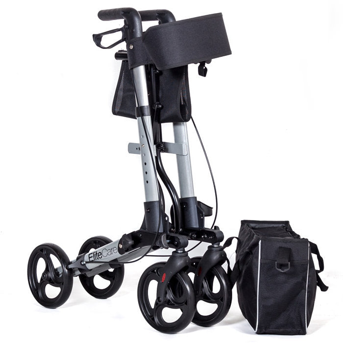 X Cruise Folding Lightweight Compact Rollator - Folded