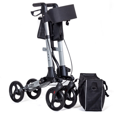 X Cruise Folding Lightweight Compact Rollator - Folded