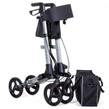 X Cruise Folding lightweight compact rollator - Silver