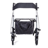 X Cruise Folding lightweight compact rollator - Silver
