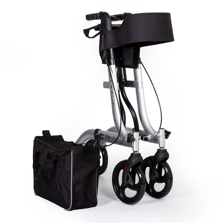 Lightweight Folding Rollator Elite Care - Silver