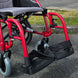 Replacement complete footrest for Karma Ergo 3 Wheelchairs Red or Silver