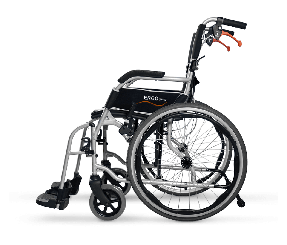 Karma Ergo Lite 2 Tall Self Propel Ultra Lightweight Folding Wheelchair - Crash Tested