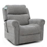 Heavy Duty Fabric Bariatric Rise and Recliner Chair - up to 35 Stone Extra Wide Seat-Grey-29" Seat
