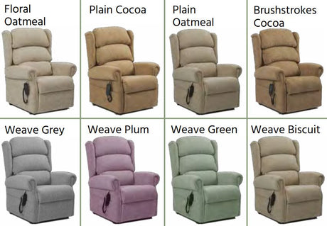 British Made Express Dual Motor Tilt in Space rise recliner chair - 7 Sizes