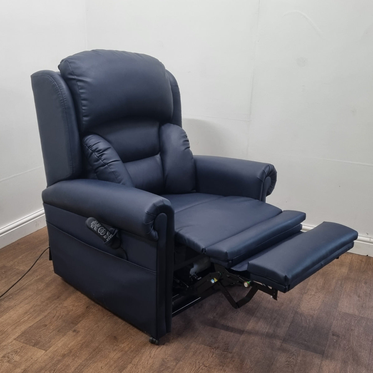 Cullingworth Lateral Back Faux Leather Sapphire Blue - Demo