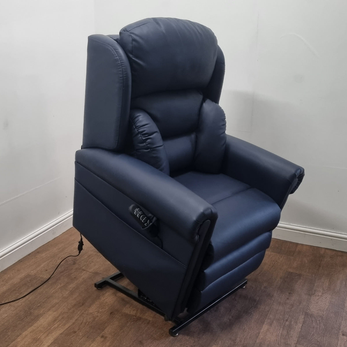 Cullingworth Lateral Back Faux Leather Sapphire Blue - Demo