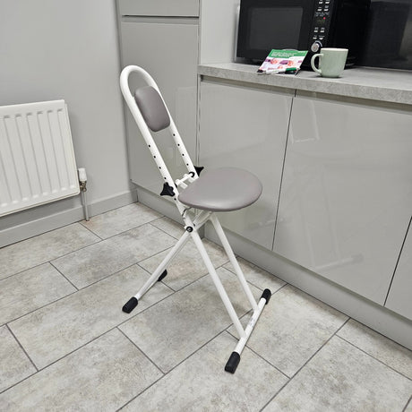 Folding perching stool