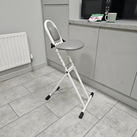 Folding perching stool