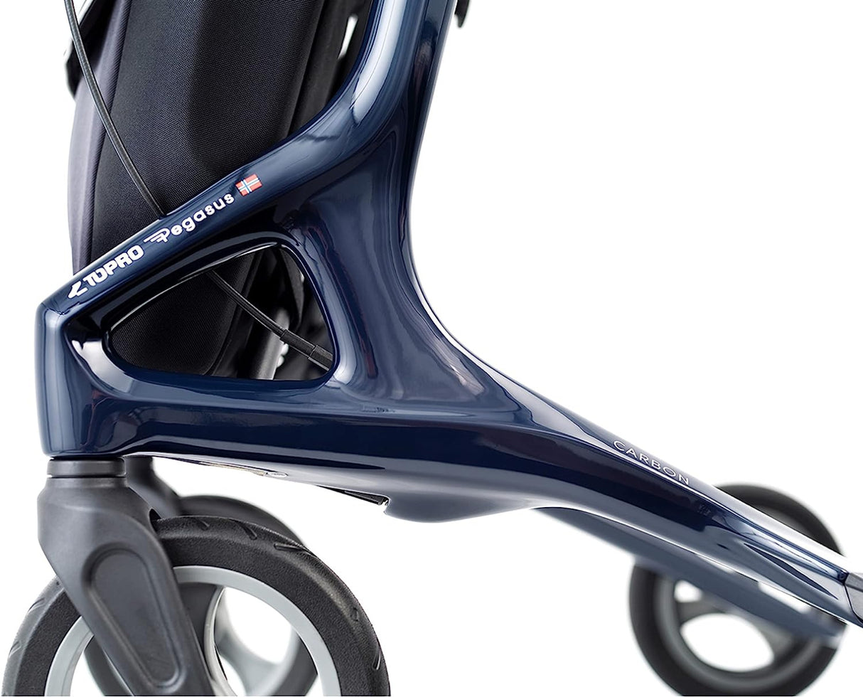 Topro Troja Pegasus Carbon Fibre Rollator only 6.1kg - 7 Year Warranty