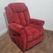 Hainworth Fabric Dual Motor Rise and Recliner Chair with Heat and Massage - Ex Demo-Wine