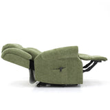 Hainworth Dual Motor rise and recliner chair with heat and massage in Fabric