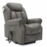 Hainworth Dual Motor Rise and Recliner Chair with Heat and Massage-Grey