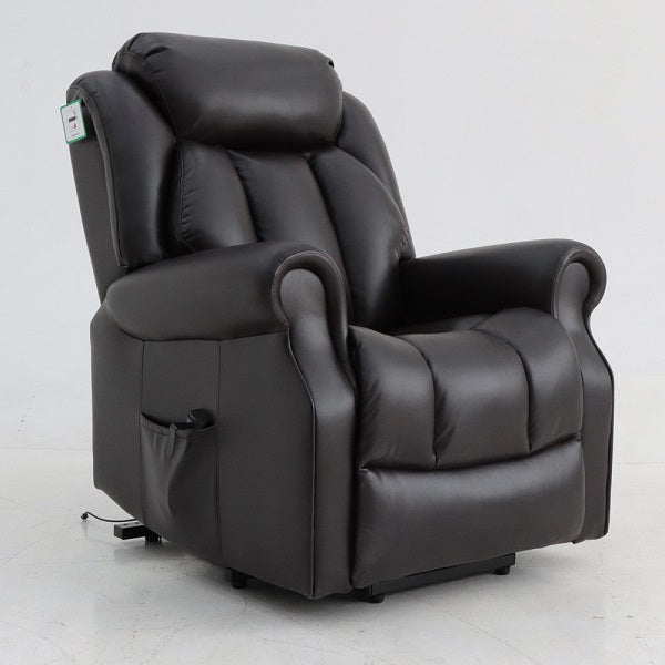 Hainworth Dual Motor Rise and Recliner Chair with Heat and Massage - Ex Demo-Black