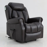 Hainworth Dual Motor Rise and Recliner Chair with Heat and Massage - Ex Demo-Black