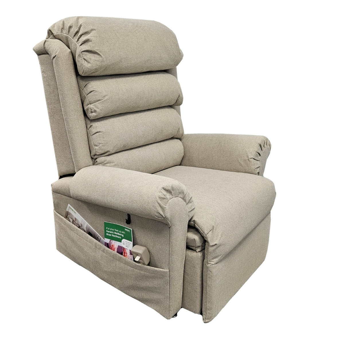 Pride 670 Bariatric Riser Recliner Chair Bed 27 stone max user weight - Fabric