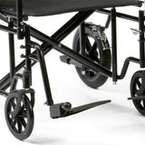 Bariatric Steel Transport Chair Extra Wide Seat Heavy Duty Wheelchair BTR22