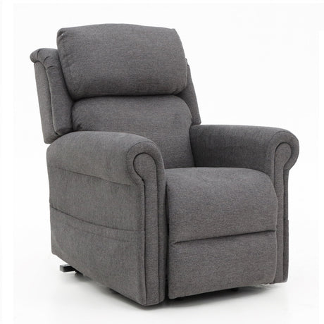 Highfield 4 motor fabric riser recliner chair - Grey