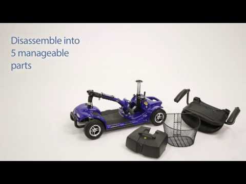 Knee walker with brakes and adjustable handle