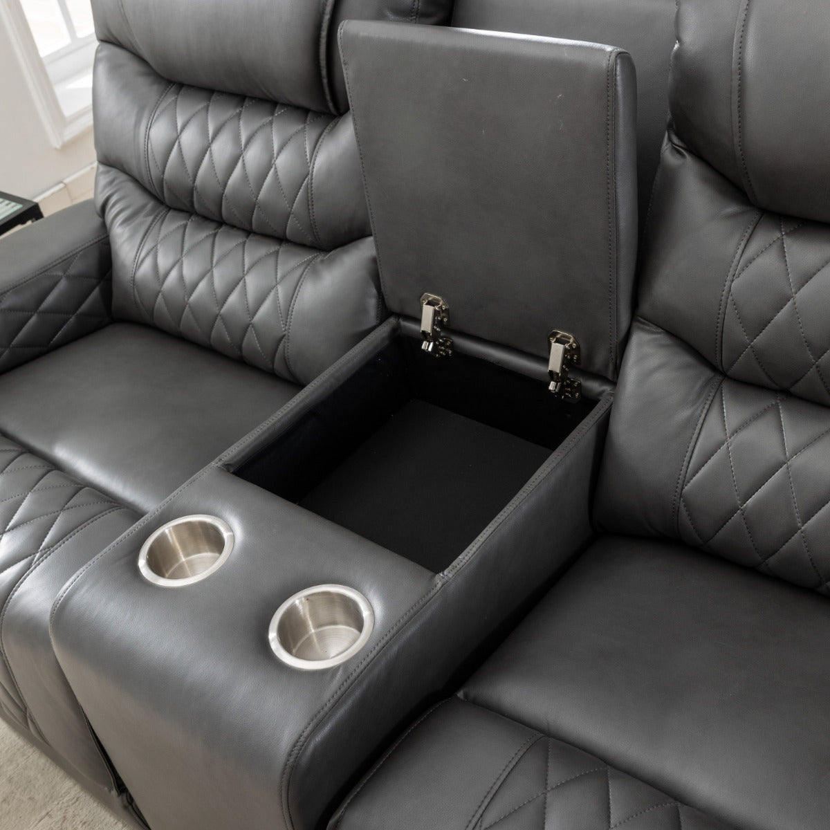 Hebden Riser recliner sofa with centre console - Ex Demo