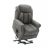 Hainworth Dual Motor Rise and Recliner Chair with Heat and Massage - Ex Demo-Grey