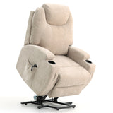 Burlington Fabric Dual Motor Riser Recliner Chair