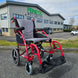 Karma Ergo 3 Crash Tested Lightweight Folding Transit Wheelchair-Red-16"
