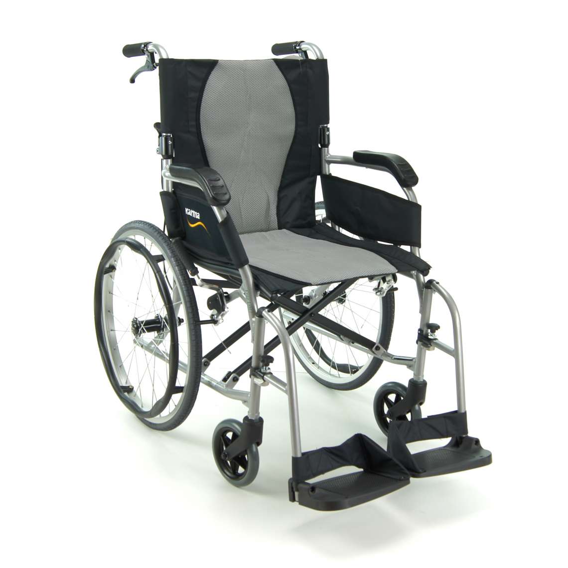 Karma Ergo Lite 2 Self Propel Ultra Lightweight Folding Wheelchair-18" Seat
