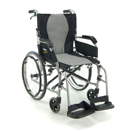Karma Ergo Lite 2 Self Propel Ultra Lightweight Folding Wheelchair-18" Seat