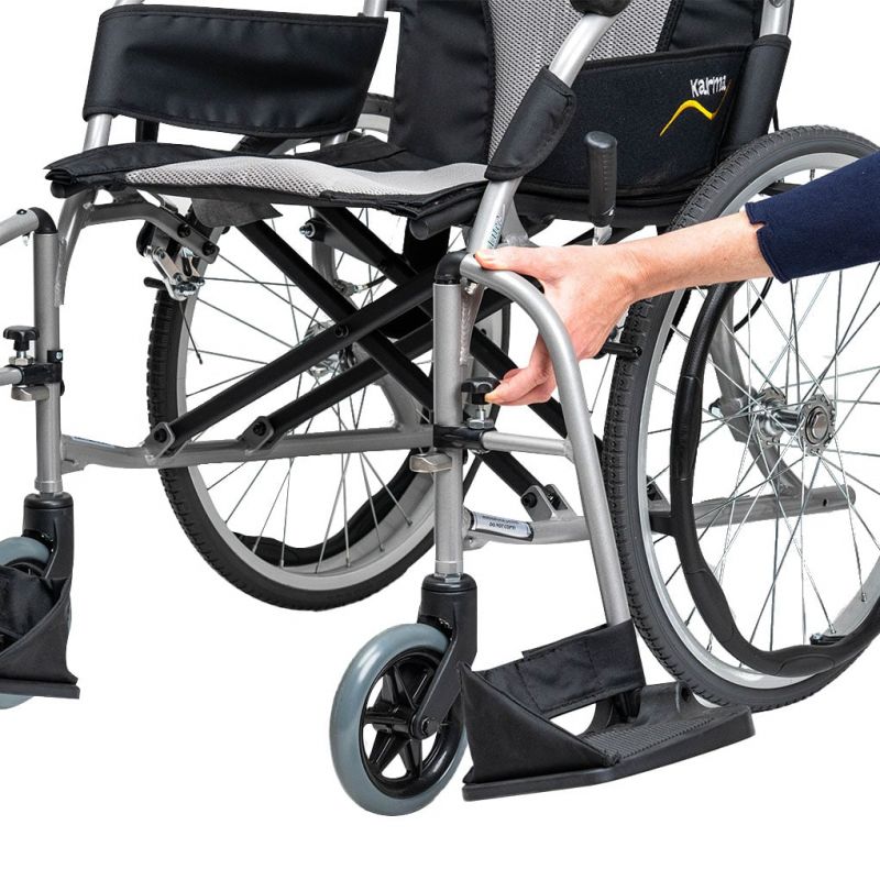 Karma Ergo Lite 2 Tall Self Propel Ultra Lightweight Folding Wheelchair - Crash Tested