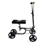 Knee walker with brakes and adjustable handle