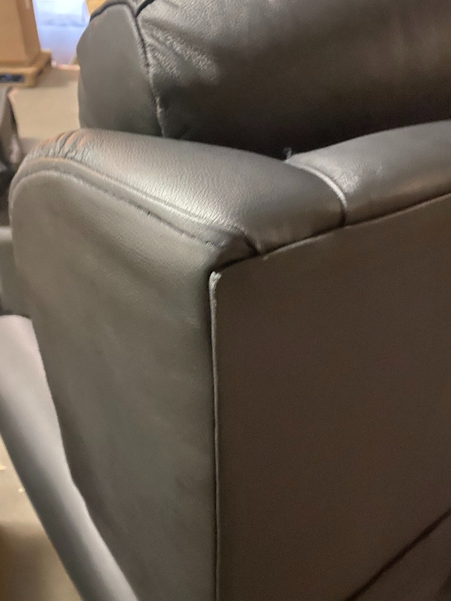 Cullingworth Lateral Back Black leather - Ex Demo