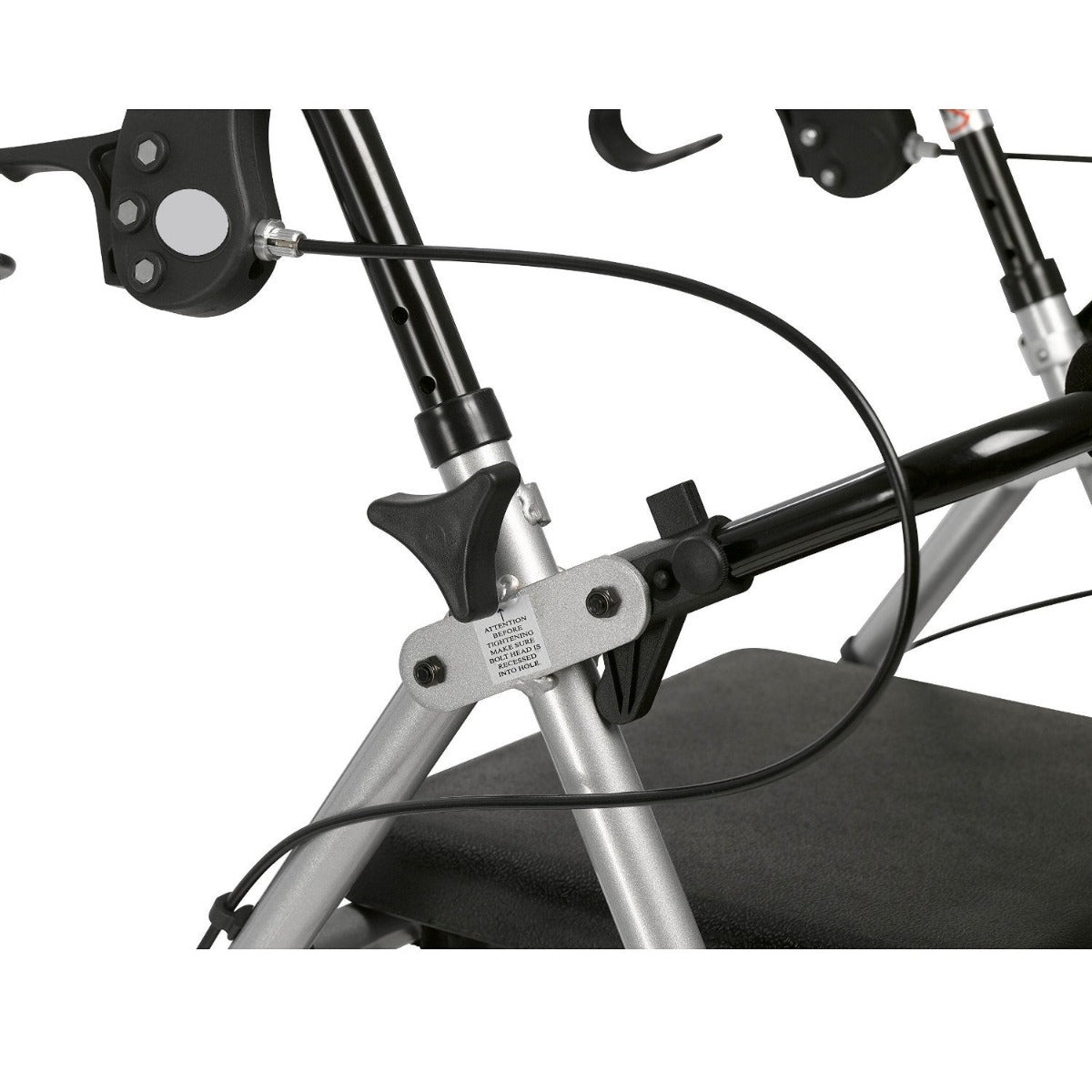 Lightweight Rollator with Seat and Bag - Adjustable Height