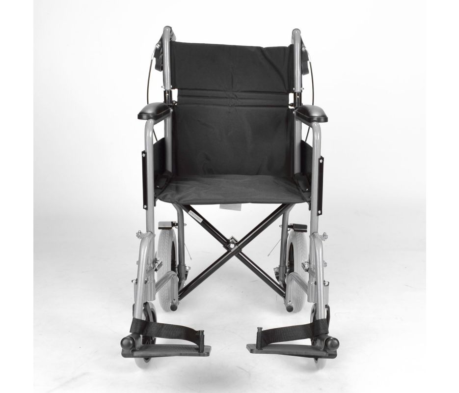 Lightweight folding wheelchair with handbrakes ECTR01