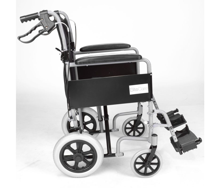 Lightweight folding wheelchair with handbrakes ECTR01
