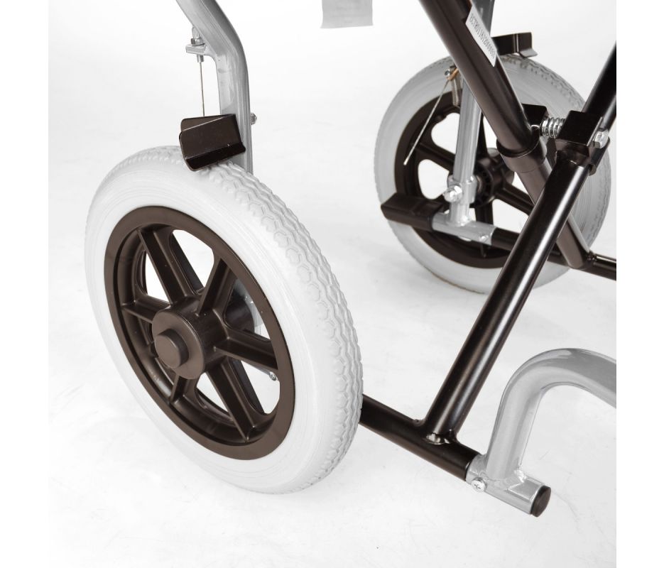Lightweight folding wheelchair with handbrakes ECTR01