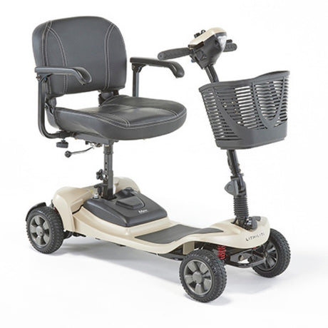 Lithilite Pro Portable Travel Mobility Scooter with lithium battery - 30 Miles Range-Sand