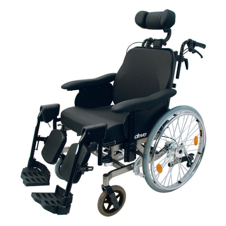 Drive Multitec Reclining Tilt in Space wheelchair - Self Propel  with drum brakes-39cm