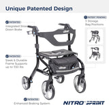 Drive Nitro Sprint Rollator - NEW 2025 Model with upgrades
