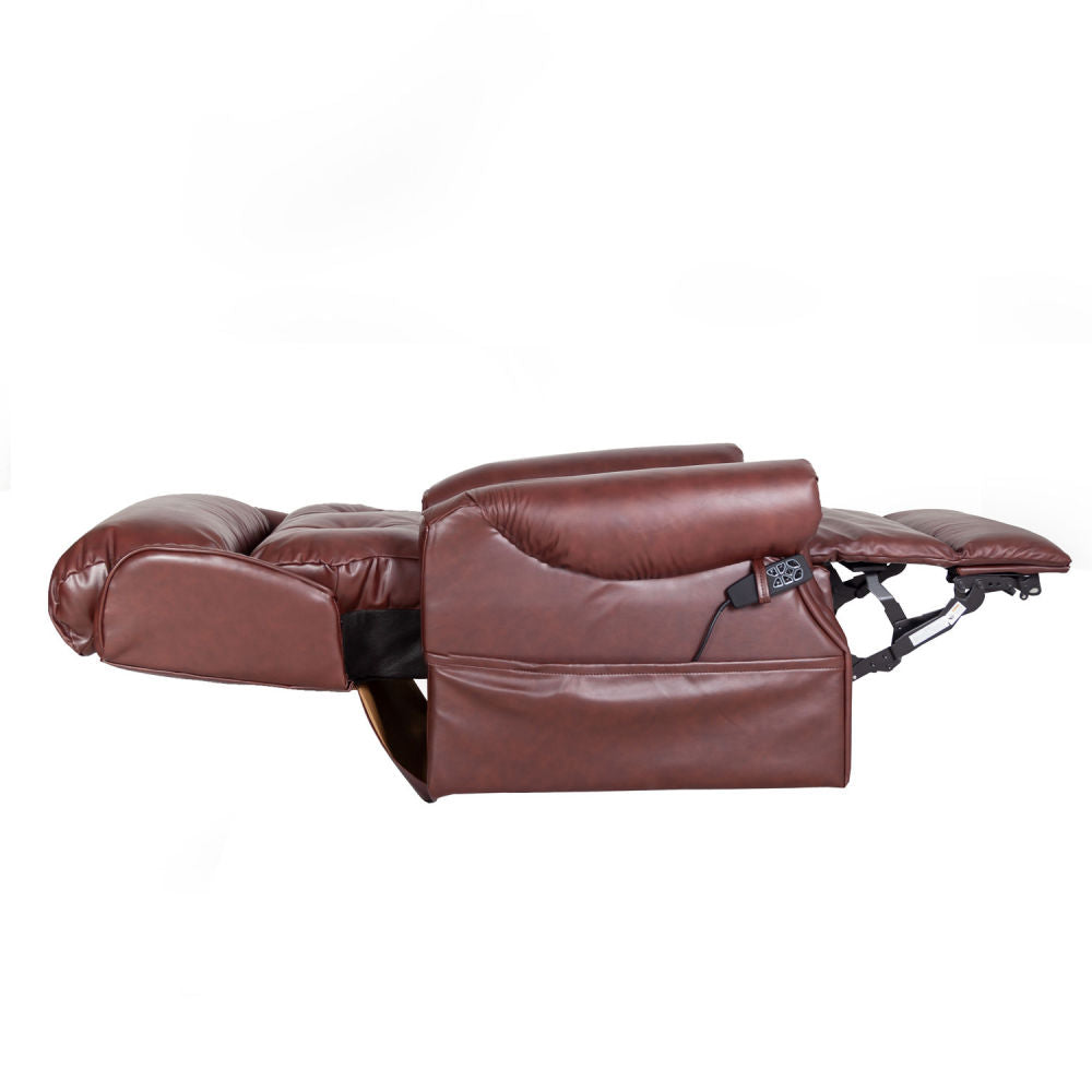 Oakworth Powered Headrest Dual Motor Chestnut Leather - Ex Demo