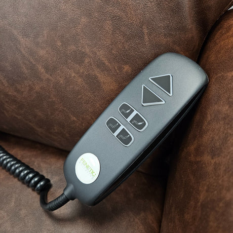 Oakworth dual motor riser recliner chair with USB and powered headrest - NEW