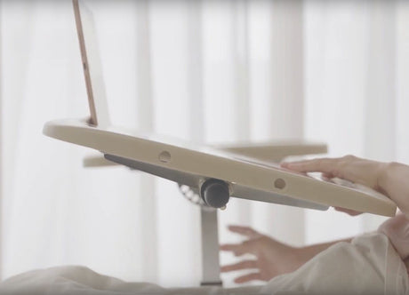 Deluxe over bed or chair table adjustable width height and angle