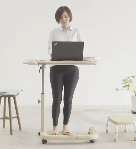 Deluxe over bed or chair table adjustable width height and angle